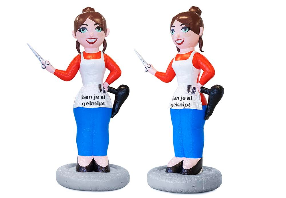 Opblaasbare Sarah pop kapster te koop