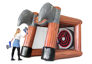 Opblaasbaar Axe Battle spel voor zowel jong als oud kopen. Bestel springkussens nu online bij JB Inflatables Nederland