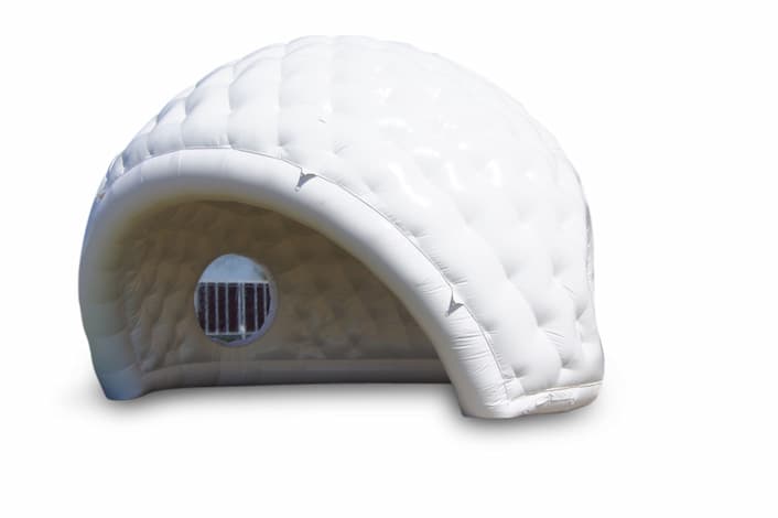 Opblaasbare golfbal tent wit kopen