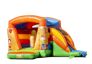 Compre um pequeno castelo insuflável com tema de festa com teto e escorregador na JB Insufláveis ​​Portugal online
