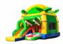 Opblaasbaar overdekt maxifun geel groen springkussen kopen in thema super krokodil voor kinderen. Bestel springkussens nu online bij JB Inflatables Nederland