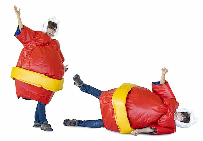 Kaufen Sie Sumo-Anzüge im Weihnachtsstil mit Rot und Gelb
