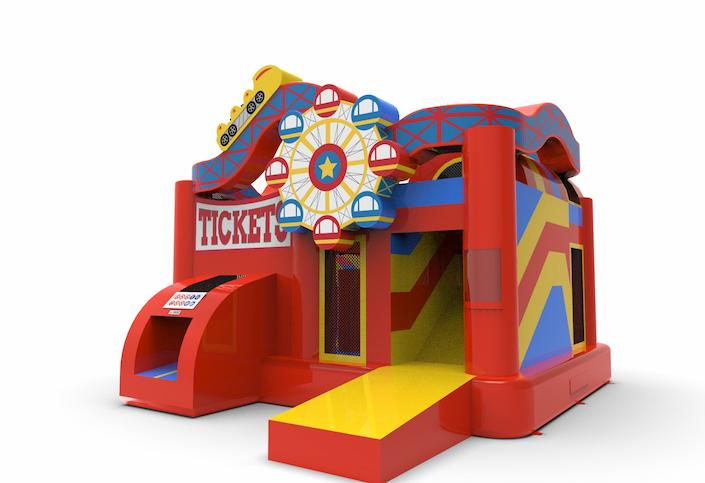 springkussen multiplay rollercoaster met glijbaan bestellen
