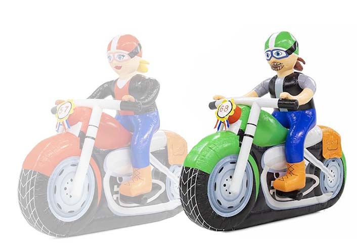 Extra grote Abraham pop op een motor kopen als blikvanger voor verjaardagen