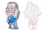 Opblaasbare Abraham pop in 2d met cartoon stijl kopen voor verjaardagen bij JB Inflatables..