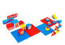 Conjunto de Softplay grande no tema Montanha Russa com blocos coloridos para brincar