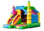 Opblaasbaar slide combo springkasteel met roze flamingo kopen voor kinderen. Bestel springkastelen in flamingo thema bij JB Inflatables Nederland