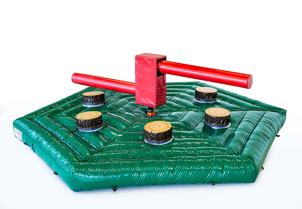 Bestellen sie aufblasbare kehrmatte holzheber für kinder und erwachsene. Kaufen sie fallmatten für rodeo-sweeper online bei JB-Hüpfburgen Deutschland