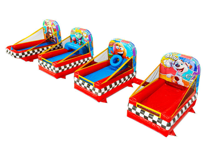 Bestel de Kinderspelen Comic met kleurrijke stripontwerpen bij JB Inflatables