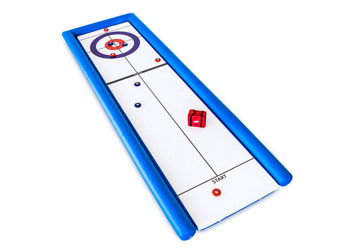 Jeu gonflable sportif à vendre, piste de curling conviviale pour tous