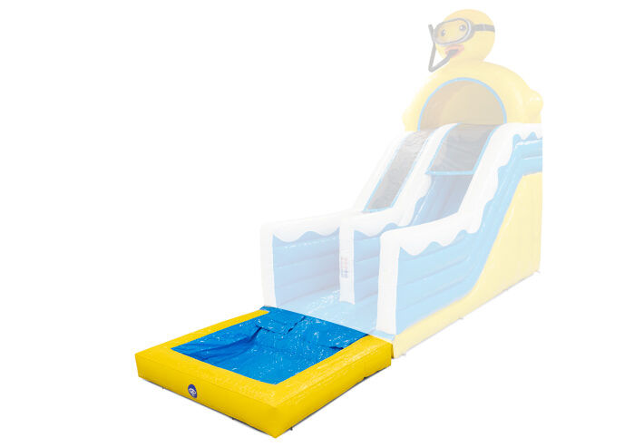 Connectable pool for the 4-in-1 Rubber Duck slide, perfect for adding extra water fun.