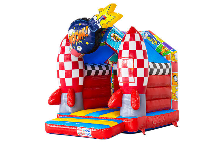 Castello gonfiabile Mici a tema fumetti in vendita da JB Inflatables