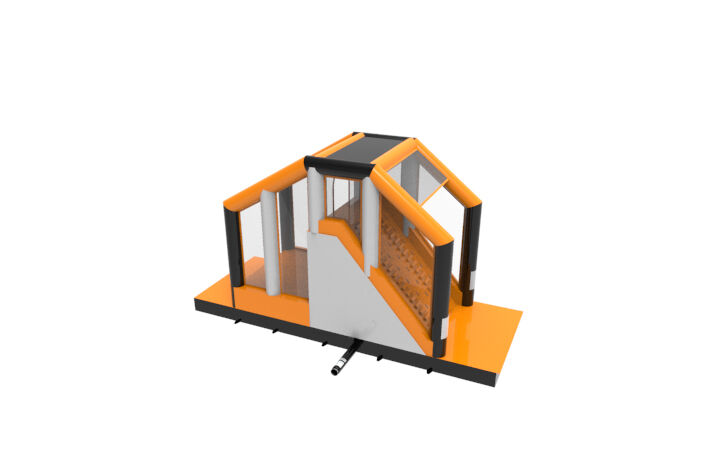 Compre una pista de asalto inflable de 40 piezas giga modular Cliff Jump para niños. Ordene carreras de obstáculos inflables en línea ahora en JB Hinchables España