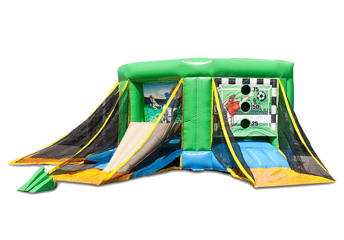 Inflatable voetbalgolf boarding voetbalspel bestellen voor oud als jong.