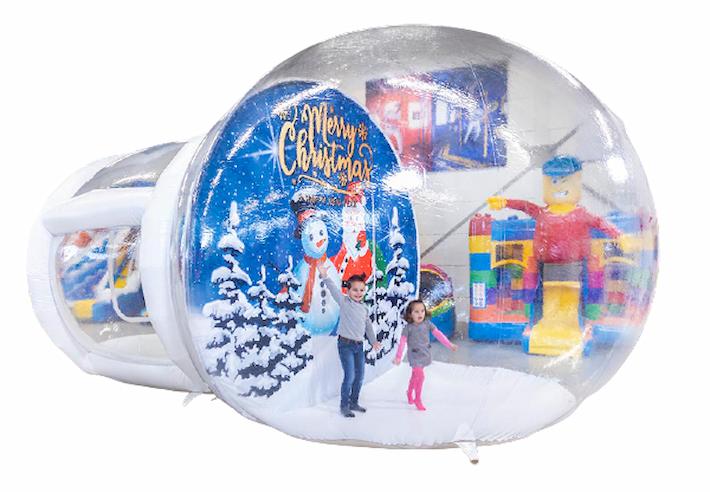 Verkaufe Schneekugel mit verschiedenen Hintergründen und echtem Schneeeffekt zum Fotografieren