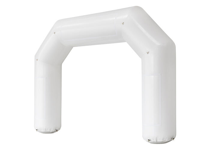 Weißer aufblasbarer Werbebogen 6x4 Meter – perfekt als neutraler Start- oder Zielbogen. Einfach bestellen bei JB-Inflatables!