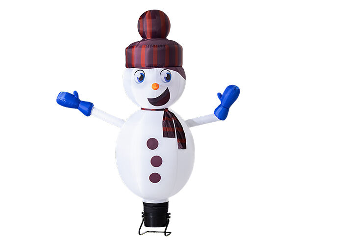 Koop de opblaasbare skydancer sneeuwpop van 4m hoog nu online bij JB Inflatables Nederland. Standaard inflatables skytubes kopen voor elke evenement