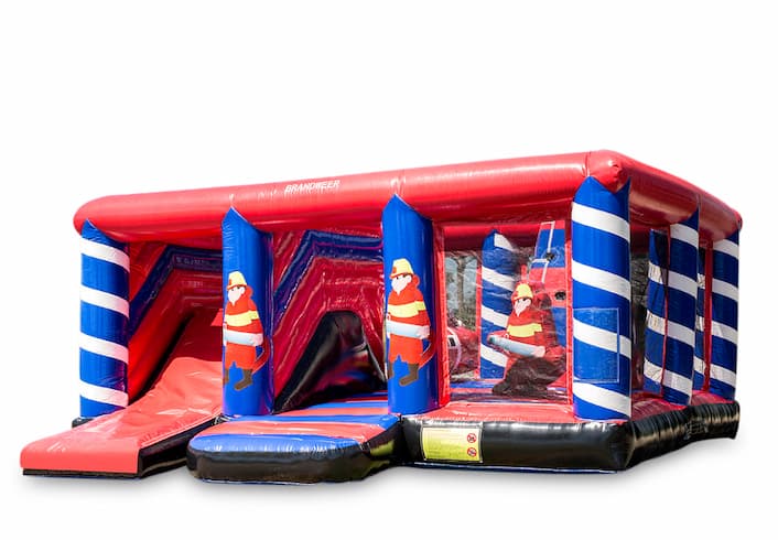Acquista un grande castello gonfiabile multigiocatore gonfiabile aperto con scivolo a tema vigili del fuoco per bambini. Ordina i castelli gonfiabili gonfiabili online su JB Gonfiabili Italia