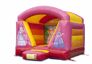 Kaufen Sie eine kleine aufblasbare hüpfburg mit dach im rosa und gelben prinzessinnen-design für kinder. Hüpfburgen jetzt bei JJB-Hüpfburgen Deutschland online bestellen