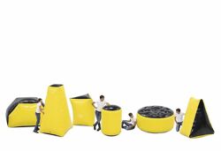 Battle Obstacle Set Yellow (6 pieces)