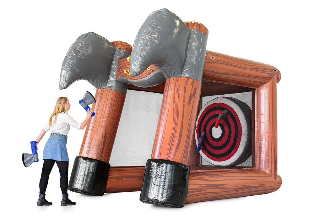 Opblaasbaar Axe Battle spel voor zowel jong als oud kopen. Bestel springkussens nu online bij JB Inflatables Nederland
