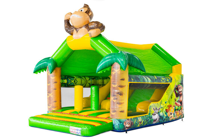 Combounce Jungle springkussen met tropische print te bestellen bij JB inflatables