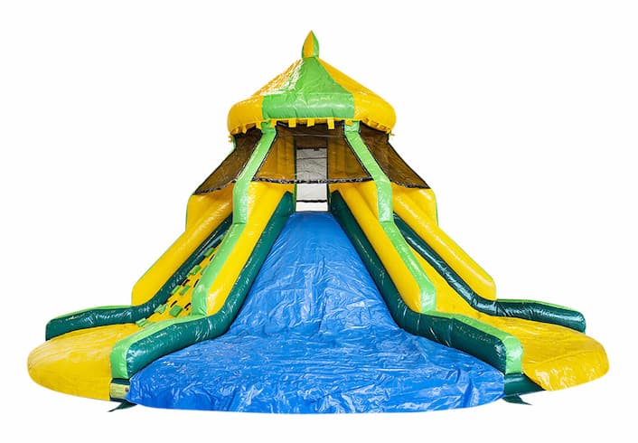 Koop toren inflatable slide in jungle thema voor kinderen. Bestel opblaasbare glijbanen nu online bij JB Inflatables Nederland