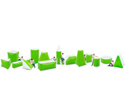 Battle Obstacle Set Green (14 pieces)
