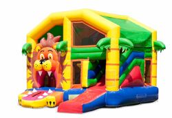 Hüpfburg Multiplay Löwe mit Dach