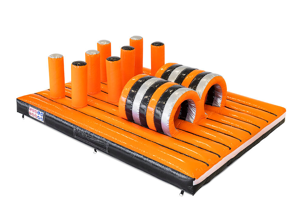 Compre pista de obstáculos inflável de 40 peças giga modular Tunnel Dodger Platform para crianças. Encomende cursos de obstáculos infláveis ​​online agora na JB Insuflaveis Portugal