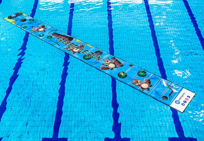 Waterloopmat beaver thema voor kinderen in het zwembad kopen