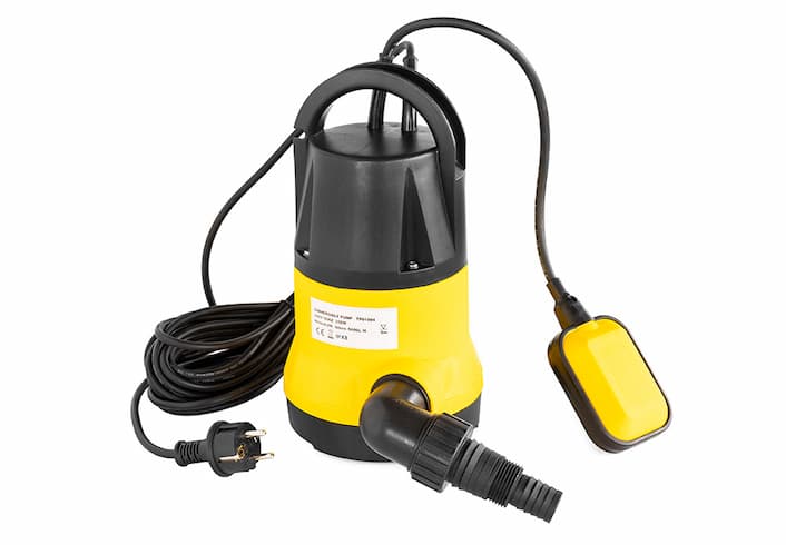Bubble dompelpomp 230 volt geel kopen voor inflatables met schuim