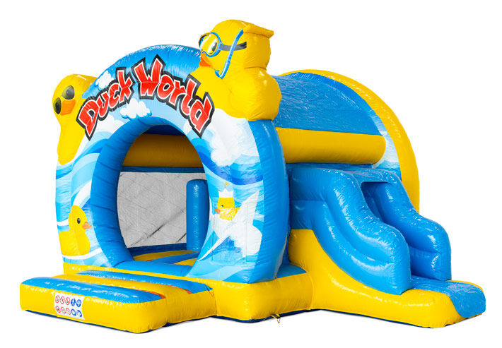 Rubber-Duck-Bouncedome mit Rutsche, Hüpfburg mit Rutsche, bestellbar bei JB Hüpfburgen.