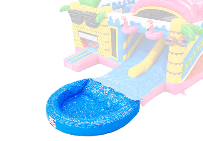 Bassin pour châteaux gonflables à double glissade en vente chez JB à Meppel