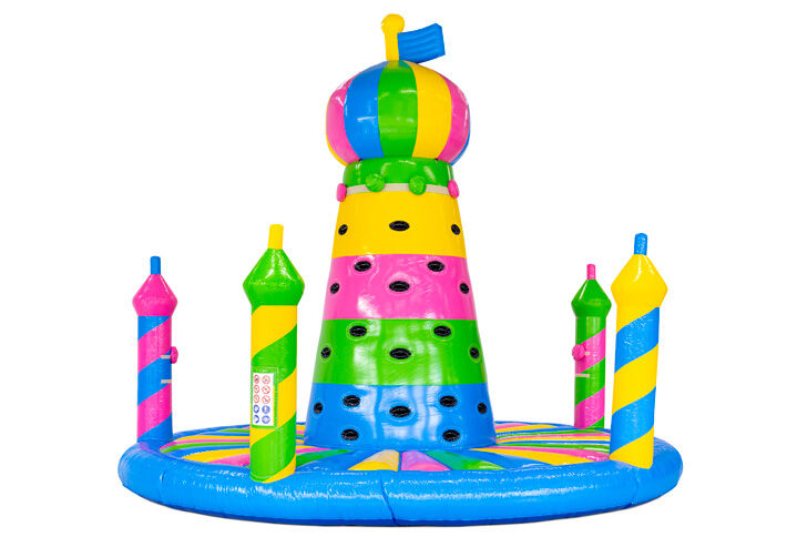 Klimtoren Happy Colors opblaasbare klimattractie te bestellen bij JB Inflatables