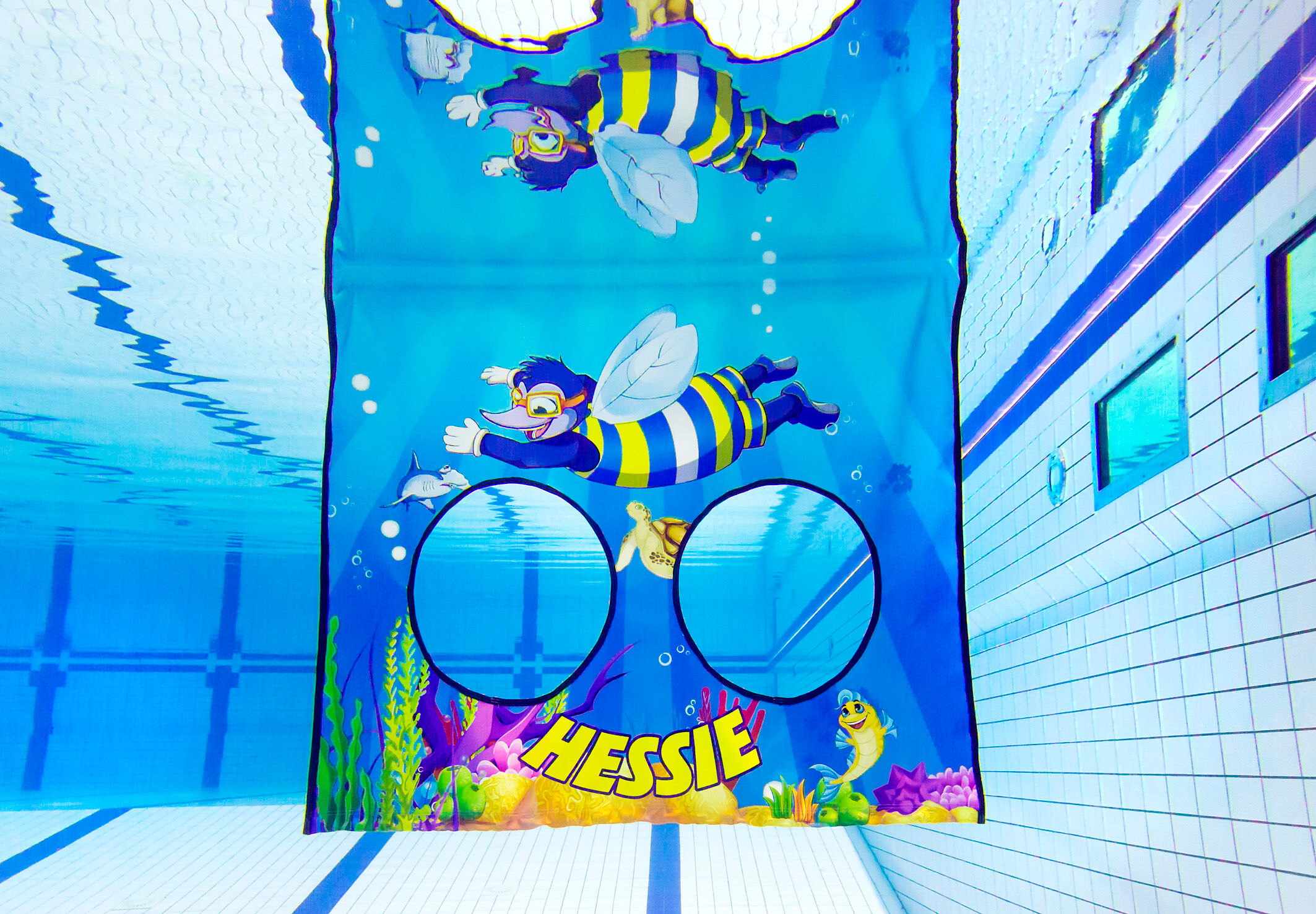 Koop duikzeil met leuke wateranimaties op het doek voor kinderen. Bestel opblaasbare waterattracties nu online bij JB Inflatables Nederland