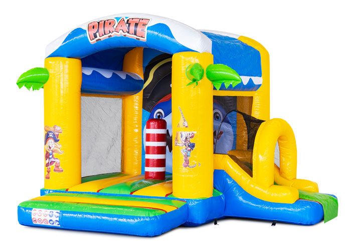 Vendo castello gonfiabile con scivolo e oggetto da gioco