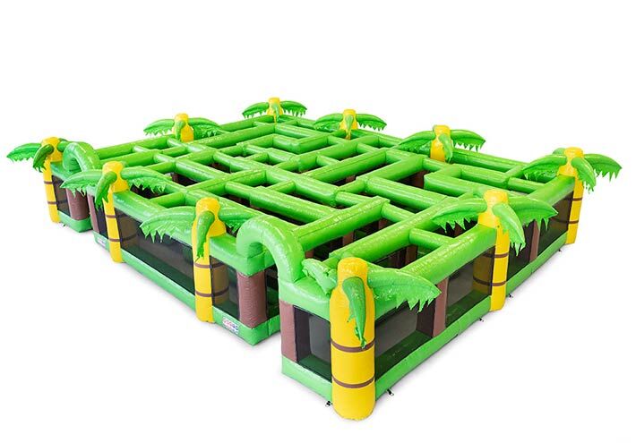 Aufblasbares Labyrinth mit Palmen