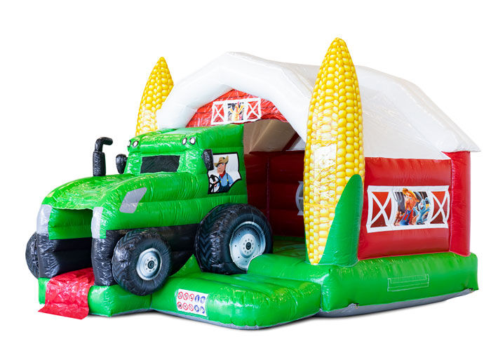 Achat petit château gonflable d'intérieur Slide Combo gonflable dans le thème Tracteur pour enfant. Commandez maintenant des châteaux gonflables gonflables chez JB Gonflables France