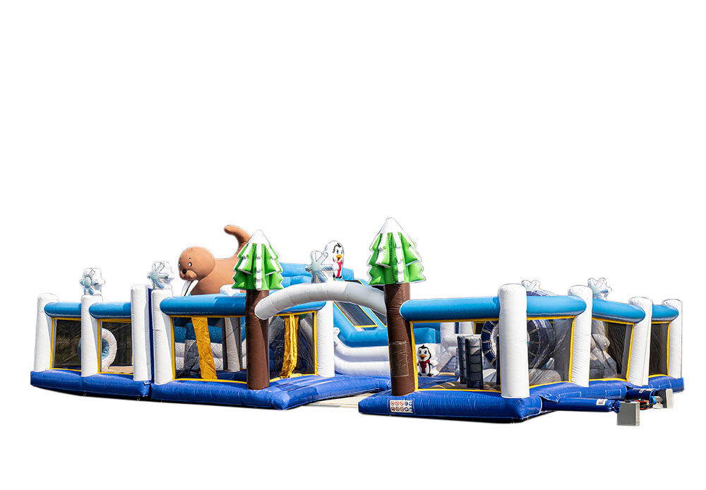 Compre un castillo hinchable grande con tema Frozen para niños. Ordene castillos hinchables en línea en JB Hinchables España