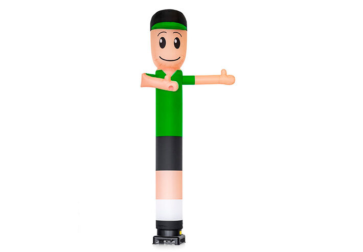 Kaufen Sie schwingenden aufblasbaren Skyman mit grünem Hemd bei JB Inflatables
