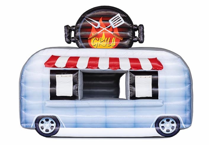 Opblaasbare foodtruck barbecue grill kopen 