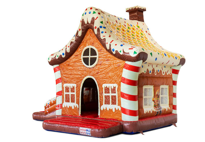 Lebkuchenhaus Hüpfburg Winterthema, online kaufen