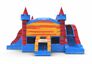 Order an inflatable slide park combo 13ft bounce house with two slides in theme marble in colors blue-red and orange. Buy inflatable wholesale bounce houses online at JB Inflatables America