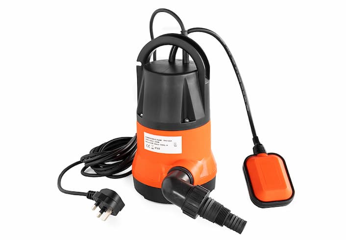 Bubble dompelpomp 230 volt oranje kopen voor inflatables met schuim