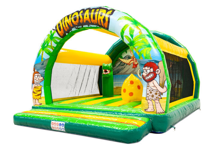 Castello gonfiabile Dino World con tema preistorico, in vendita