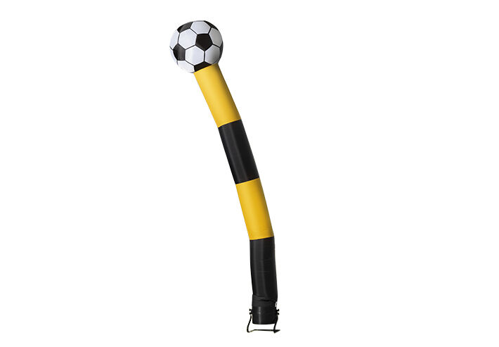 Ordina l'airdancer da 6 m con palla 3D in giallo nero su JB Gonfiabili Italia. Acquista pupazzi gonfiabili standard per eventi sportivi