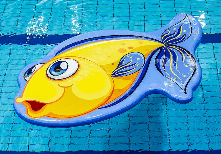 drijfmat met vis afbeelding voor kinderen om te spelen in het water kopen