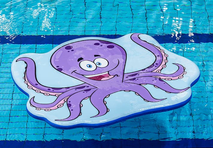 drijfmat met octopus afbeelding paars voor in het zwembad kopen