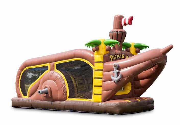 Circuito pista americana inflable pirata de 8 m para niños. Compre pistas americanas inflables en línea ahora en JB Hinchables España